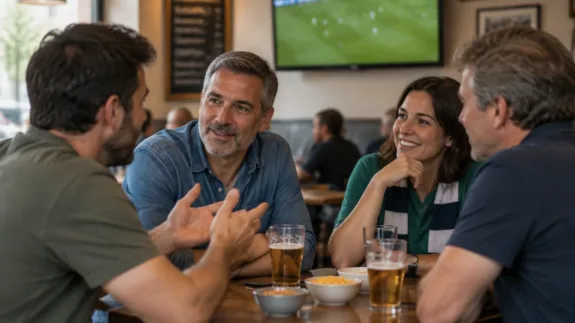 Adeptos a acompanhar um evento desportivo