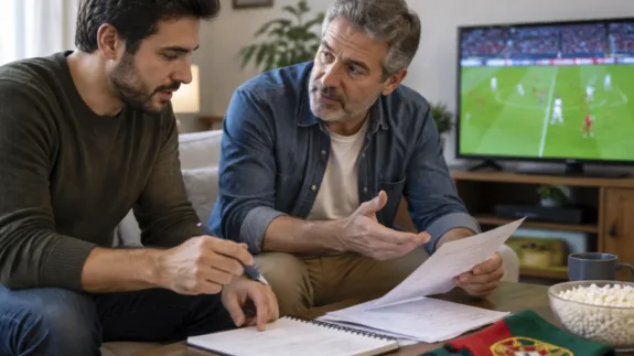Adeptos a acompanhar um jogo de futebol